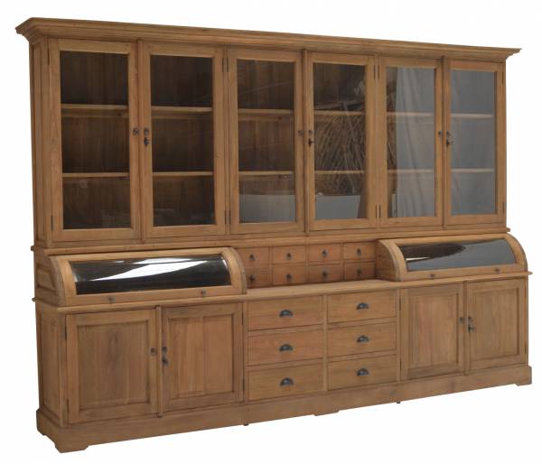 Buffet Schrank Massivholz 300cm - Teak Ladenschrank