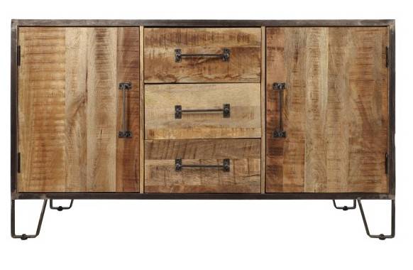 Sideboard Hayward aus Mangoholz/Eisen