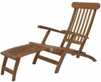 Deck Chair Sonnenliege  Premium Teakholz