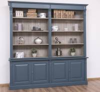 Bücherschrank im Landhaus Stil - Massivholz Regal  - Bücherwand Bücherregal