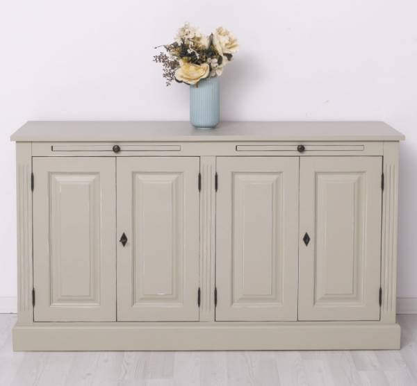 Landhaus Anrichte mit ausziehbaren Ablageflächen - Massives Sideboard