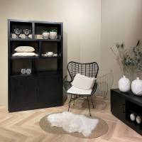 Jaxx Regal Mangoholz 120 cm schwarz