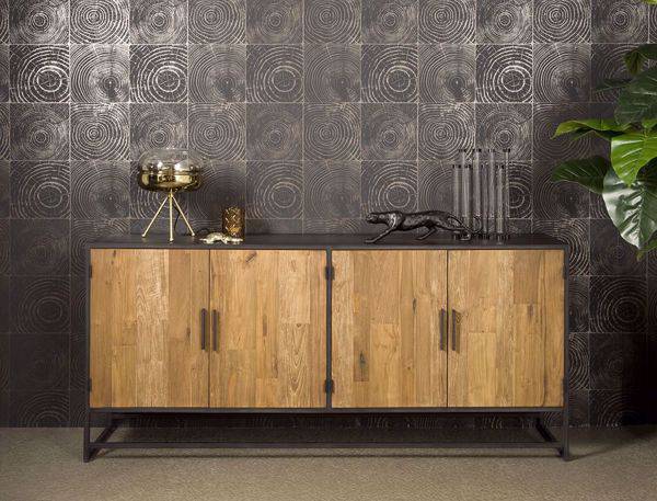 Felino SIDEBOARD 200 cm Teakholz Kommode