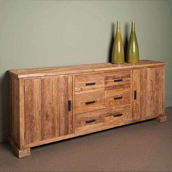 Teakholz Lorenzo - SIDEBOARD 220 cm Anrichte