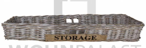 Aufbewahrungskorb Weide natur - B/T/H 95x35x13 cm