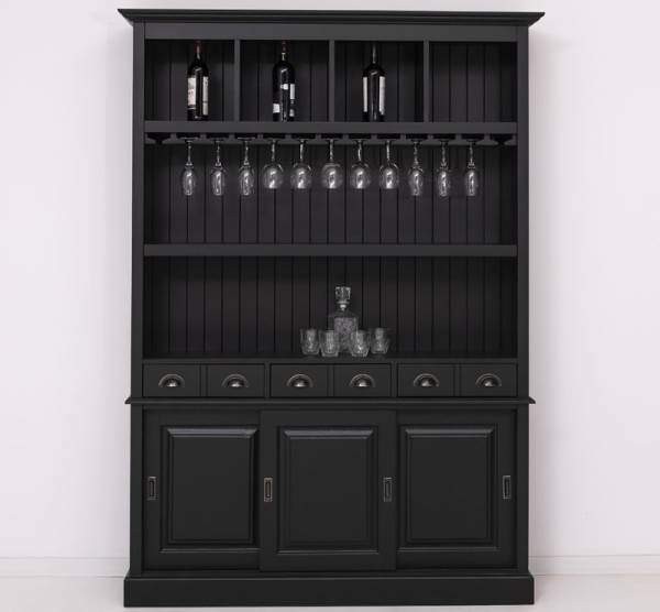 Barschrank aus massiven Kiefernholz - 151 cm Breit - Landhaus Schrank