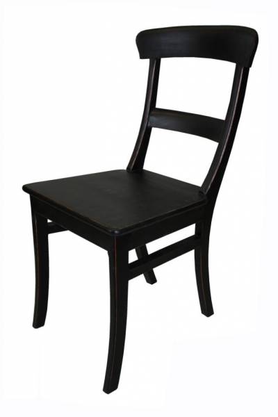 Stuhl Pub Teak schwarz