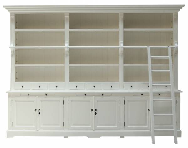 Bücherschrank Heine aus Massivholz 320 cm