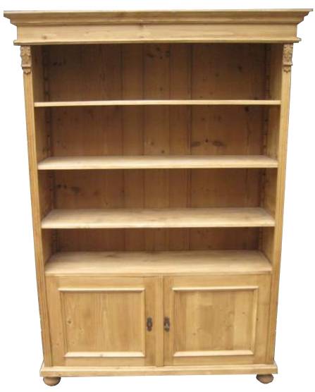 Weichholz Bücherregal 2 Türen