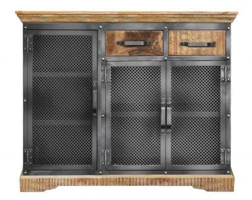 Kommode Industrial 3A aus Mangoholz/Eisen