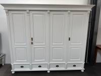 Landhaus Schrank 4 Türig Massivholz zerlegbar Kleiderschrank