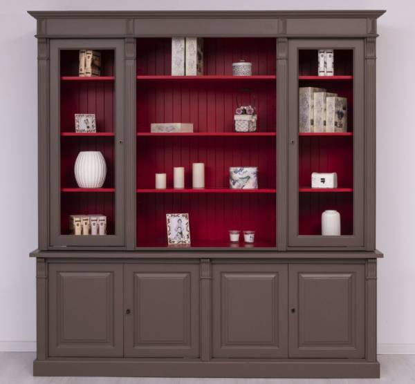 Bücherschrank im Landhaus Stil - Massivholz Regal - Bücherwand Bücherregal
