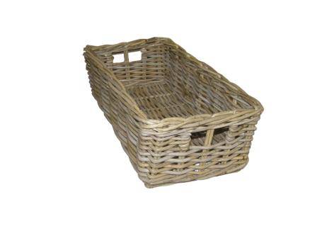 Aufbewahrungskorb Weide natur - B/T/H 25x46x16 cm