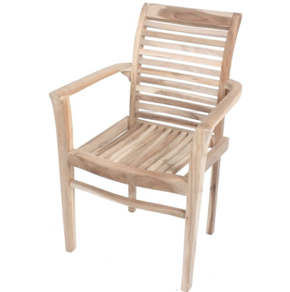 Teak Gartenstuhl GARTEN Stapelstuhl Teakmöbel Teakstuhl Outdoorstuhl