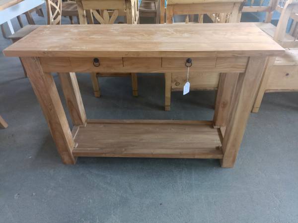 Wandtisch aus Teakholz 120 cm -Flurtisch