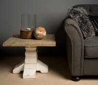 Amanda Beistelltisch 60x60 cm  quadratischer Couchtisch Landhausstil