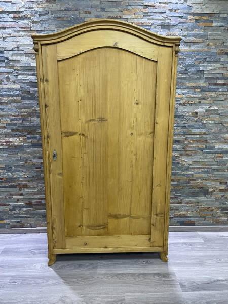 Jugendstil Dielenschrank antik - Weichholz Kleiderschrank