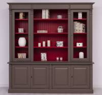 Bücherschrank im Landhaus Stil - Massivholz Regal - Bücherwand Bücherregal