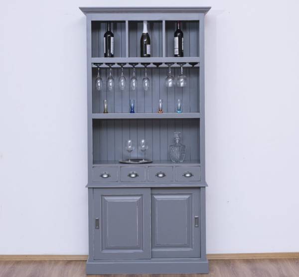 Barschrank Massivholz - 103 cm Breit - Landhaus Schrank