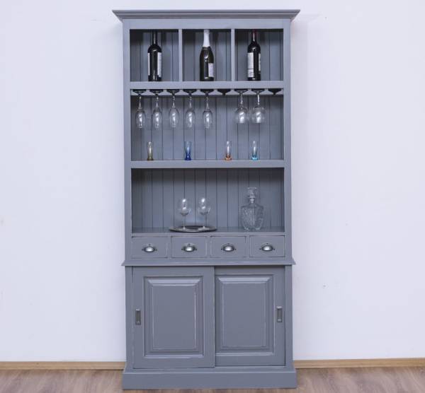 Barschrank aus massiven Kiefernholz - 103 cm Breit - Landhaus Schrank