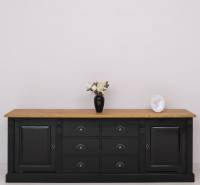 Landhaus Anrichte mit 6 Schubladen und 2 Türen - Massives Sideboard