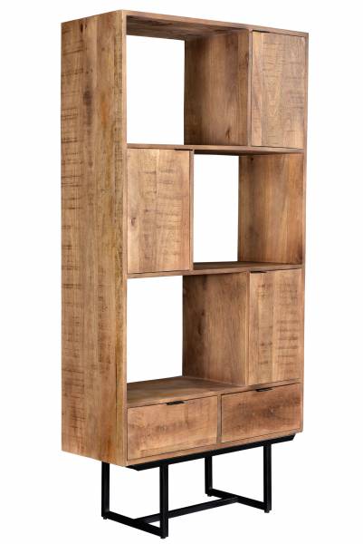 Valdez Schrank Mangoholz Stahlgestell Mattpolitur Kommode Moderner- Stil