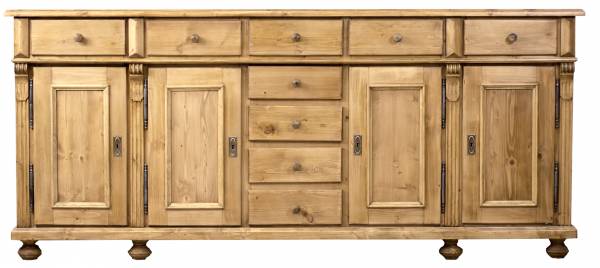 Landhaus Sideboard Massivholz 207cm