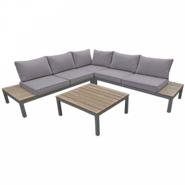 Gartenmöbel Lounge Set Valentina Inkl. Auflagen und Kissen 4-teilig, Garten, Terrasse, Balkon
