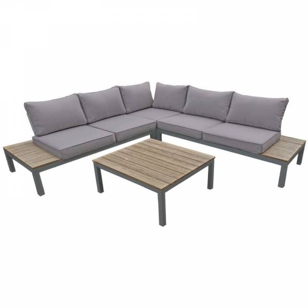 Gartenmöbel Lounge Set Valentina 4-teilig Aluminiumgestell, pulverbeschichtet, Outdoor Möbel