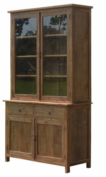 Vitrinenschrank Paris Teak 120cm