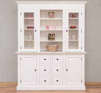 Wohnzimmer Buffet 170 cm breit mit 6 Schubladen und 4 Türen - Landhaus Vitrine