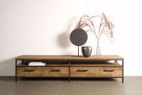 TV-Schrank Livorno 200 cm  Teakholz