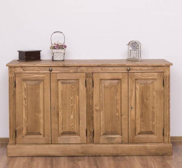 Landhaus Sideboard mit ausziehbaren Ablageflächen - Massive Kommode