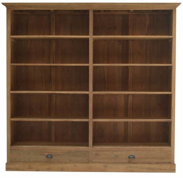 Bücherregal Tolkien Teakholz 200cm Wohnwand Regal Teak