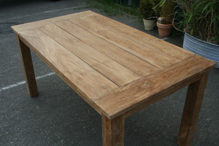 Teak Tisch Kasar Mad Gartentisch aus massivem Holz Länge ab 140 300 cm